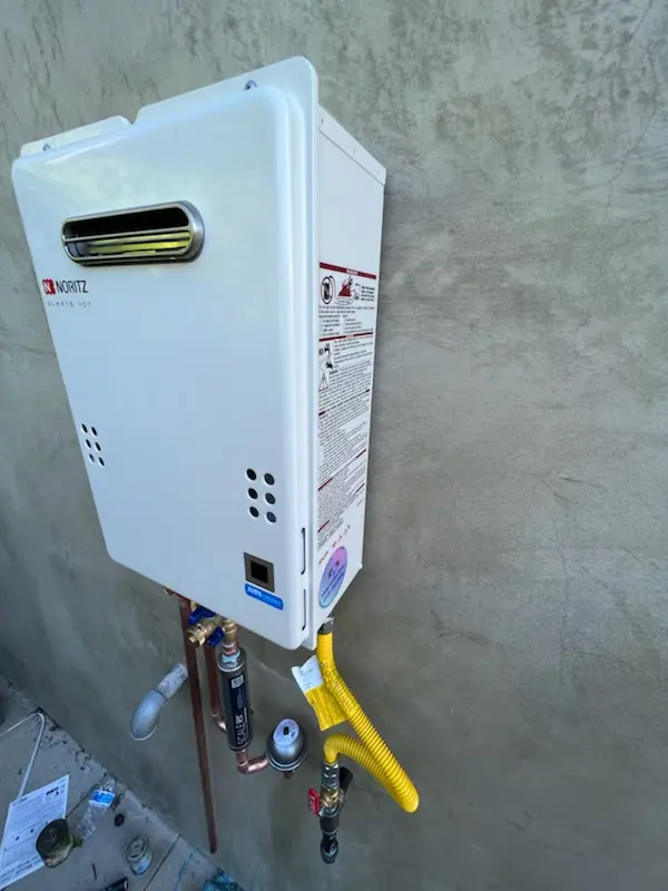 Tankless water heater installation for Ramirez Estates homes